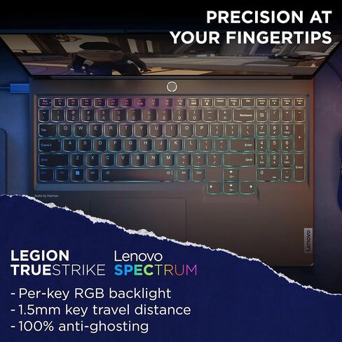 Lenovo Legion 7i Gaming Laptop - with Office 2024 License, 16" IPS WQXGA 240Hz Display, Intel i7-14700HX(Up to 5.5 GHz), GeForce RTX 4060, Backlit KB, Fingerprint, Win 11 Pro, 32GB DDR5, 1TB SSD in Saudi Arabia