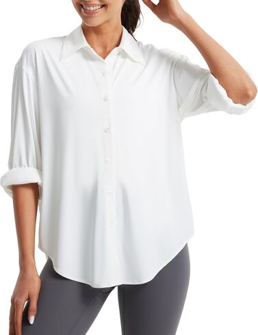 Libin Women's Sun Protection Shirts Long Sleeve UPF50+ Button Down Shirt Quick Dry Swim Beach Cover Up for Hiking Safari in Saudi Arabia