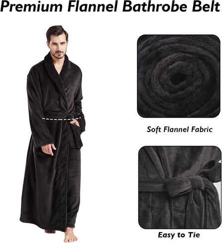 FashGudim Mens Robe Belt Replacement Plush Bathrobe Tie Waist Belt 86 inch x 1.6 inch in Kuwait