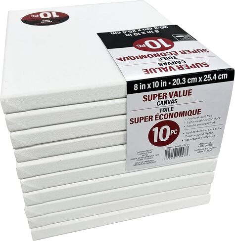 Michaels 6 Pack 10"; x 20"; Super Value Canvas Pack by Artist's Loft™ Necessities™ in Saudi Arabia