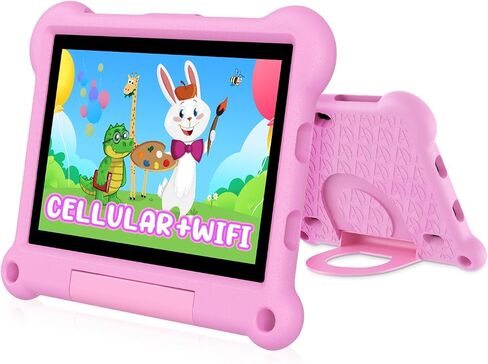 ADREAMER Kids Tablet 10 inch Android 13 Toddler Tablet Octa Core 64GB+128GB, Cellular+WiFi+GPS, with Parental Control, Pre-intalled iWaWa, EVA Case, 10-hr Battery, HD Display. in Saudi Arabia