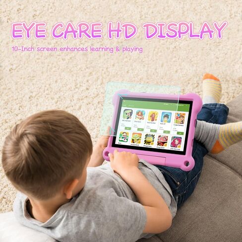 ADREAMER Kids Tablet 10 inch Android 13 Toddler Tablet Octa Core 64GB+128GB, Cellular+WiFi+GPS, with Parental Control, Pre-intalled iWaWa, EVA Case, 10-hr Battery, HD Display. in Saudi Arabia