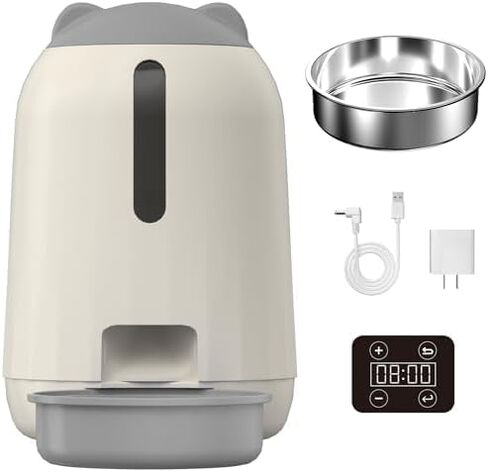 Smart Automatic Cat feeders(2.4G WiFi) and External Camera(2.4/5G WiFi), WiFi Pet Feeder with APP, 1080P HD Video with Enhanced IR Night Vision,Blue-Tooth Link Assist Function&Cloud Storage in Saudi Arabia