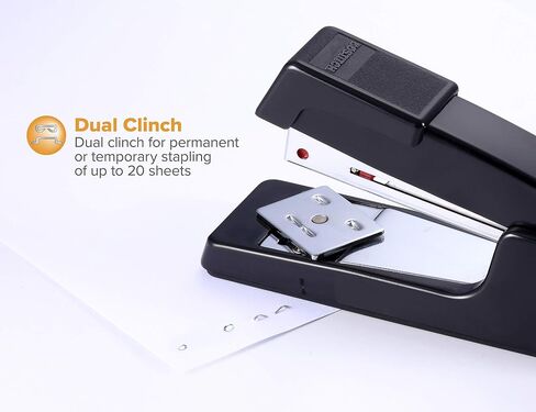Bostitch Executive Full Strip Stapler - 20-Sheet Capacity, All-Metal Construction, Dual Clinch, 2-Pack in Saudi Arabia