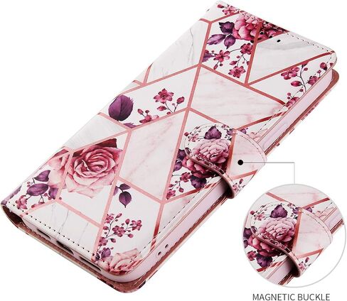 Asuwish Compatible with Samsung Galaxy S21 Plus Glaxay S21+ 5G Wallet Case and Tempered Glass Screen Protector Flip Card Holder Stand Cell Phone Cases for Gaxaly S21+5G S21plus 21S + S 21 21+ G5 Pink in Saudi Arabia