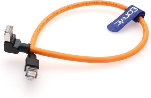Eonvic RJ45 to RJ45 Male Cat6 26AWG High Flex Industrial Ethernet Cable Multi-Angle Gigabit 8 Core Cable for Industrial Switches Cameras PoE Devices in Saudi Arabia