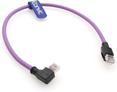 Eonvic RJ45 to RJ45 Male Cat6 26AWG High Flex Industrial Ethernet Cable Multi-Angle Gigabit 8 Core Cable for Industrial Switches Cameras PoE Devices in Saudi Arabia