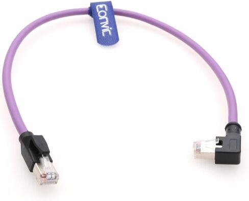 Eonvic RJ45 to RJ45 Male Cat6 26AWG High Flex Industrial Ethernet Cable Multi-Angle Gigabit 8 Core Cable for Industrial Switches Cameras PoE Devices in Saudi Arabia