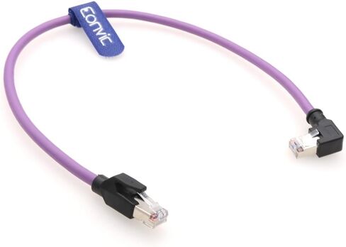 Eonvic RJ45 to RJ45 Male Cat6 26AWG High Flex Industrial Ethernet Cable Multi-Angle Gigabit 8 Core Cable for Industrial Switches Cameras PoE Devices in Saudi Arabia