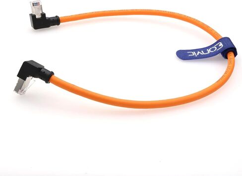 Eonvic RJ45 to RJ45 Male Cat6 26AWG High Flex Industrial Ethernet Cable Multi-Angle Gigabit 8 Core Cable for Industrial Switches Cameras PoE Devices in Saudi Arabia
