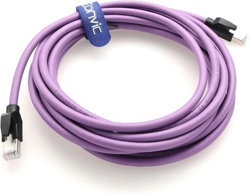 Eonvic RJ45 to RJ45 Male Cat6 26AWG High Flex Industrial Ethernet Cable Multi-Angle Gigabit 8 Core Cable for Industrial Switches Cameras PoE Devices in Saudi Arabia