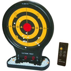Air Gun Electronic Target for Shooting, Reusable BB & Pellet Guns with Trap Net Catcher Training Targets