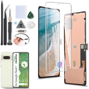 YWLRONG OLED for Google Pixel 7 Screen Replacement LCD Touch Screen Digitizer Assembly for Pixel 7 GVU6C GQML3 Display with Tools(Support Fingerprint)