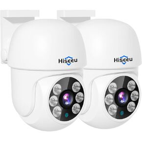 Hiseeu 5MP Analog Wired Security Camera,TVI/AHD/CVI/XVI 2560TVL Dome Comera for 5MP/1080P Analog Security Cameara System,Clear Night Vision up to 100ft, Wall& Ceiling Mount Remote Access