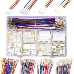 3.96mm Connector Assortment Kit, Compatible with JST VH 3.96mm VH3.96 2P 3P 4P 5P 6P 7P 8P 9P 10P Male Female Housing with 20AWG Pre-Crimped Cables (KS-VH-MF)