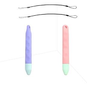 Stylus for Kids Improving Handwriting 2PCS, Universal Stylus Pens Compatible with Amazon Fire HD Tablet for Kids, Kindle, iPad/iPhone All Capacitive Touch Screens(Purple+Pink)