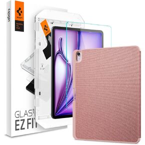 Spigen iPad Air 13" Glas.tR EZ Fit & iPad Air 13" Urban Fit Rose Gold