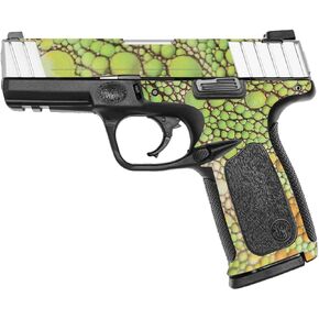 MightySkins Glossy Glitter Skin Compatible with Smith & Wesson SD VE Series - Iguana Skin | Protective, Durable High-Gloss Glitter Finish | Easy to Apply and Change Styles | Made in The USA