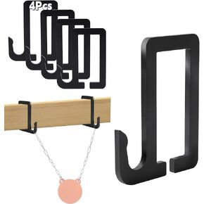 AR500 2x4 Steel Target Hanger, Brackets, Holders for Shooting Target Stand (4 Pack, Black)