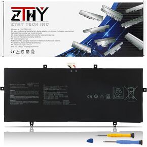 C22N2107 75Wh Battery Replacement for Asus ZenBook 14 OLED Q409 Q409Z Q409ZA BX3402 BX3402ZA BX3402VA BM3402YA UX3402 UX3402QA UX3402ZA UX4302ZA UX3402VA UM3402 UM3402DA UM3402YA RX3402ZA UP3404VA