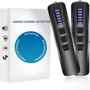 Hidden Camera Detectors-GPS Tracker Detector-Camera Detector Spy Camera Finder-RF Detector-30H Working Time,Travel-Friendly Size(Concave,2 Pack)