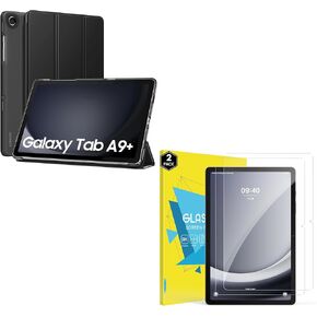 MoKo Case for Galaxy Tab A9+/A9 Plus 11 inch 2023 with MoKo Tempered Glass Screen Protector