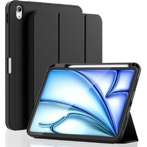 متوافق مع IPAD 10th Gen 10.9 بوصة (2022) | A2696 / A2757 / A2777 | فتحة القلم ، تصميم ثلاثي الأفق ، مقاومة للصدمات ، مقاومة للمنزل ، ويقوّى تلقائيًا ، أسود