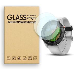 Screen Protector for Garmin Approach S40 S60 Premium GPS Golf Watch Tempered Glass Film, 9H Hardness,Anti-Scratch,High Definition,Bubble Free (2 pcs)
