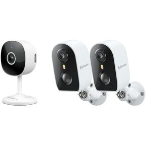 GALAYOU 2K Indoor/Outdoor Camera Wireless, Security Camera Motion Detection Siren Alarm, Home Cameras with Night Vision, 2-Way Talk, Cloud/SD Storage
