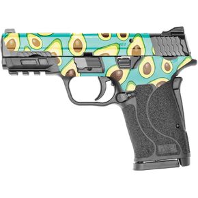 MightySkins Skin Compatible with Smith & Wesson M&P 9mm Shield EZ M2.0 - Seafoam Avocados | Protective, Durable, and Unique Vinyl Decal wrap Cover | Easy to Apply | Made in The USA