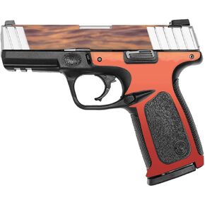 MightySkins Skin Compatible with Smith & Wesson SD VE Series - Red Horizon | Protective, Durable, and Unique Vinyl Decal wrap Cover | Easy to Apply, Remove, and Change Styles | Made in The USA