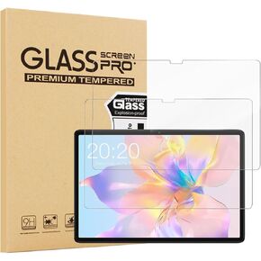 2 Pack Glass Screen Protector for BYYBUO A10_L 10.1 inch Tablet - Tempered Glass Film/High Definition/9H Hardness/Scratch Resistant