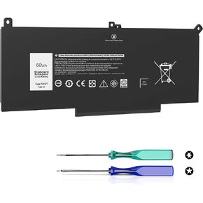 60Wh F3YGT laptop battery for Dell Latitude 12 7000 7280 7290/13 7000 7380 7390/14 7000 7480 7490 E7280 P28S P28S001 P29S002 P73G P73G002 Series DM3WC 0DM3WC DM6WC 2X39G KG7VF V4940 451-BBYE 453-BBCF