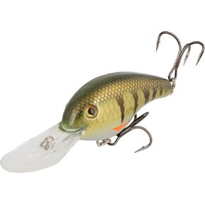 Strike King (HC6XDE-339) 6XD Elite Fishing Lure, Deep Diving Crankbait, 1-Ounce, Unique Curved Bill, Dives to 19-Feet, Rattle Chambers, Size 1 Mustad Triple Grip Hooks, Pro Phantom Perch