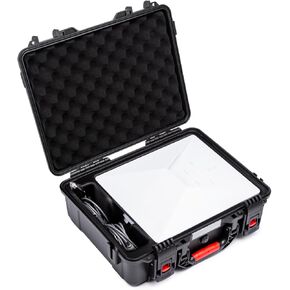 IP67 Waterproof Storage Case for Starlink Mini, Built with Waterproof Seal and Safe Latch System, Protective Hard Case with Foam Padding Keep Dish Safe, Portable for Travel and Outdoor Use