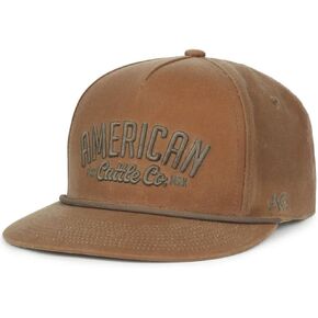 Adjustable Snapback Western Hat (US, Alpha, One Size, Khaki, Waxed Canvas)