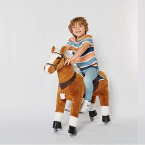 UFREE Horse Best Birthday Gift for Girls. Ride on Walking Horse Toy, Height 36 inch for Children 4 to 9 Years Old, Amazing Birthday Surprise.(White Mane and Tail) in Saudi Arabia