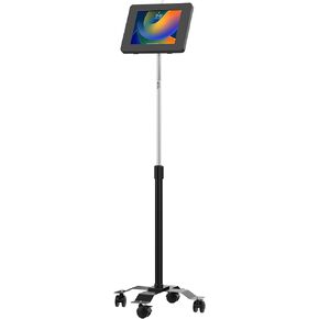 CTA Digital Pad-Paracgs Compact Mobile Floor Stand مع حاوية أمان عالمية