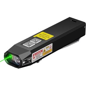 Everyday Carry Flat Flashlight Rechargeable 1000 Lumens with Green Beam, programmable Mode ，USB C,Magnetic Base for Night Duty, Emergency Repair