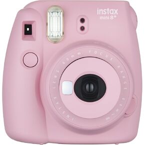 Fujifilm Instax Mini 8+ Instant Film Camera (Strawberry) (Renewed)