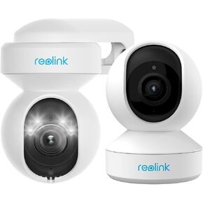 REOLINK 5MP Outdoor 5GHz WiFi Camera Bundle with 4MP E1 Pro Indoor Camera, Two Way Talk, Real Time Alerts with Phone App, Micro SD Card Storage