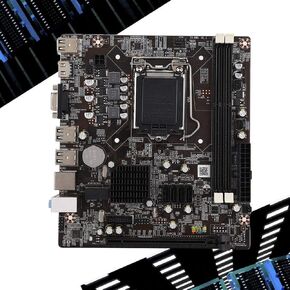 Desktop Motherboard for Intel H81, CPU for Intel LAG 1150 2DDR3 1600/1333/1066Mhz Memory 1PCI E×16 Motherboard with SATA 2.0 USB 2.0 Support VGA& Output