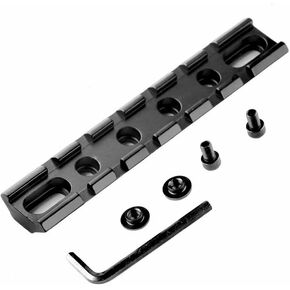 Low Profile Top Rail Picatinny/Weaver Rail Mount Bases，for Red Dots Mounting Scopes Optics Scope (Black，6 Hole Weaver Rail)