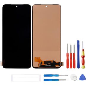 TFT Compatible with Redmi Note 10 4G & Redmi Note 10S (Black Without Frame) LCD Display Touch Screen Digitizer Assembly Replacement + Tools