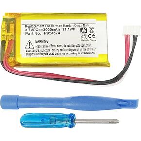 3000mAh P954374 Battery Replacement Compatible with Harman Kardon Onyx Mini Wireless Bluetooth Speaker