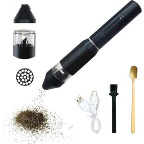 Electric Herb Grinder,AiTURE Portable Handheld Mini Smart Pollen Spices/Grains Grinder, 10 ml Capacity, Built-in 800 mAh Battery