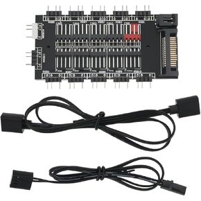 2-in-1 Hub Control Control Hub 4Pin و 5V 3Pin ArgB GPU Control مع واجهة Mother