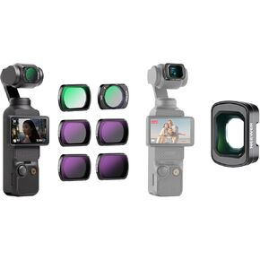 NEEWER Magnetic ND CPL UV Filter Set and 0.75X Wide Angle Lens Compatible with DJI OSMO Pocket 3 Creator Combo