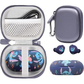 CaseSack Case for iJoy Disney Lilo and Stitch Bluetooth Earbuds (Blue)