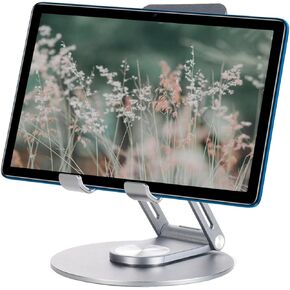 DOOGEE 2024 Latest Tablet Stand, 360 Rotating Base, Compatible with Tablets up to 11 inches